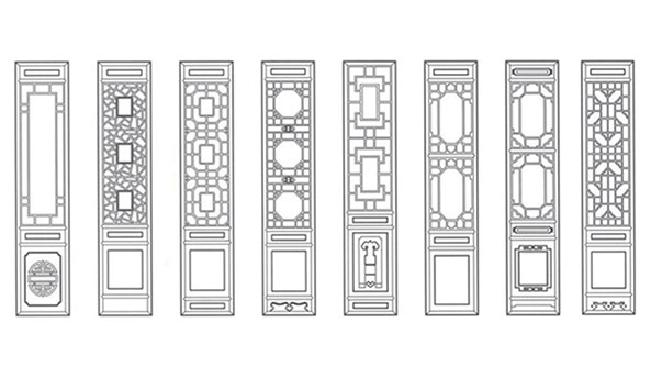 铜山喜迎门中式花格CAD设计图样式大全
